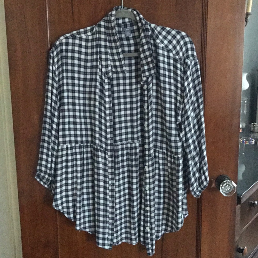 Aerie plaid button up. Size xl